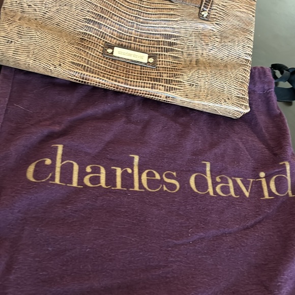 Charles David brown leather clutch purse - Picture 6 of 12